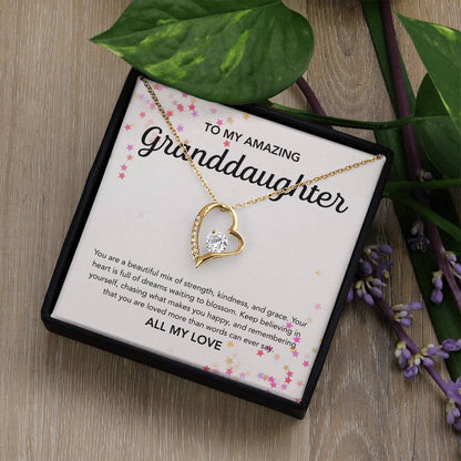 To my Granddaughter - Forever Love Necklace - Stars