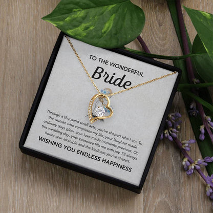 To my Bride - Forever Love Necklace - Bridal Bouquet