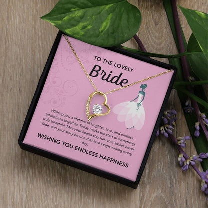 To my Bride - Forever Love Necklace - Pink