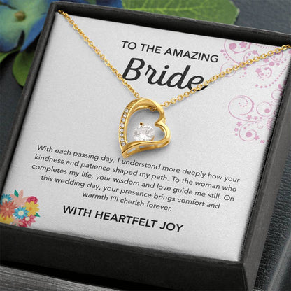 To my Bride - Forever Love Necklace - Bridal Bouquet
