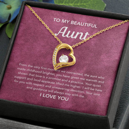 To my Aunt - Forever Love Necklace - Velvet Pattern