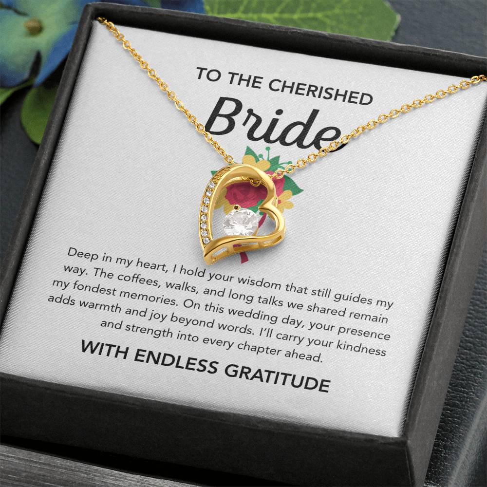 To my Bride - Forever Love Necklace - Bridal Bouquet