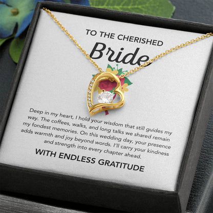 To my Bride - Forever Love Necklace - Bridal Bouquet